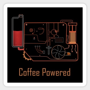 Coffee powered Sticker